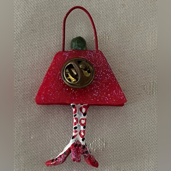 Retired Dept. 56 Krinkles® Purse Pin by Patience Brewster - Picture 3 of 4